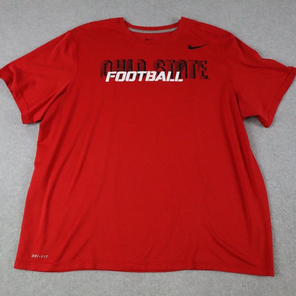 Ohio State Buckeyes Shirt Mens XL Nike Dri-Fit Activewear Football Short‎ Sleeve